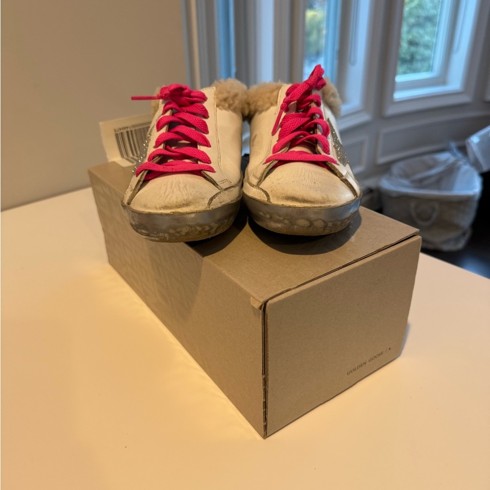 Golden Goose Sneakers with Pink Laces